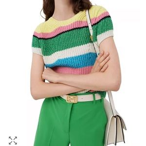 MARELLA Voghera Rib-Knit Short-Sleeve Shirt